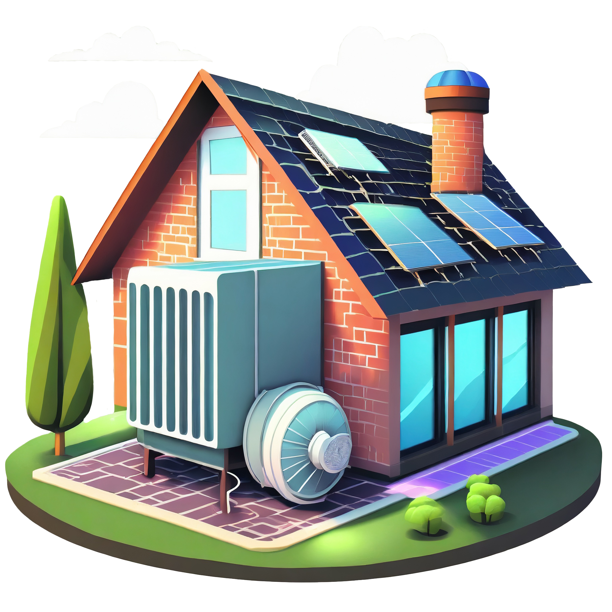 Firefly home heat pumps cartoon without background 15579 Marbella heating system